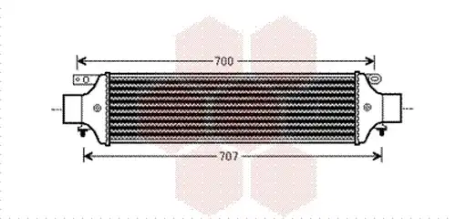 интеркулер (охладител за въздуха на турбината) VAN WEZEL 73004093