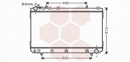 воден радиатор VAN WEZEL 81002070