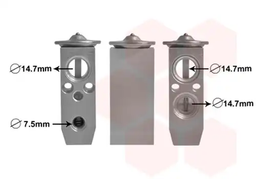 разширителен клапан, климатизация VAN WEZEL 82001384
