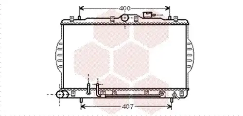 воден радиатор VAN WEZEL 82002034