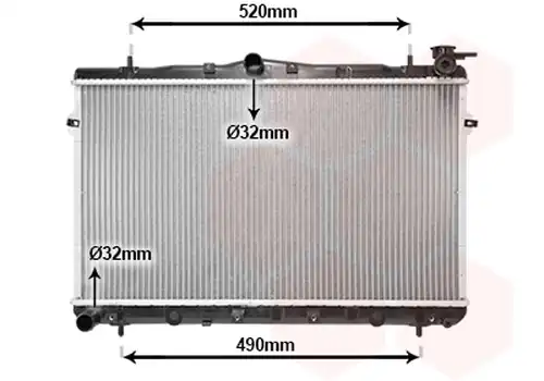 воден радиатор VAN WEZEL 82002043