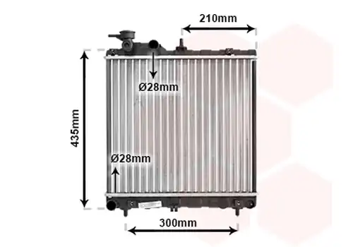 воден радиатор VAN WEZEL 82002051