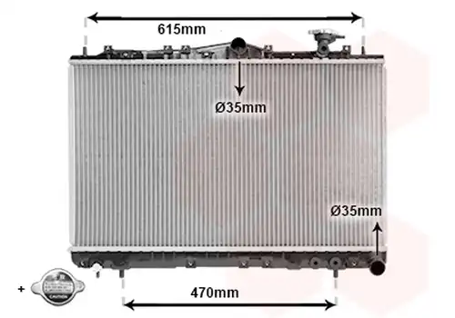 воден радиатор VAN WEZEL 82002056