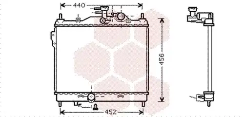 воден радиатор VAN WEZEL 82002103