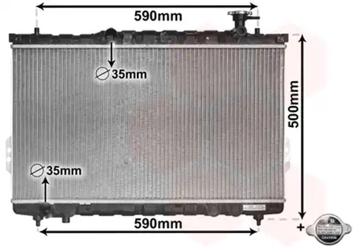 воден радиатор VAN WEZEL 82002109