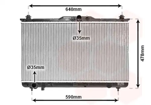 воден радиатор VAN WEZEL 82002113