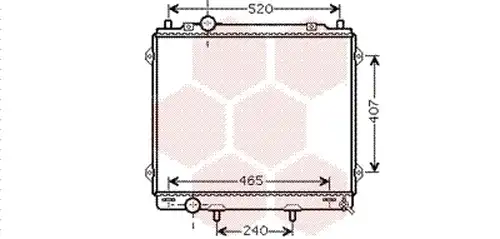 воден радиатор VAN WEZEL 82002162