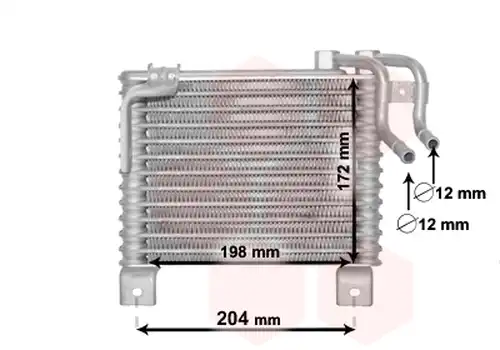 маслен радиатор, двигателно масло VAN WEZEL 82003329