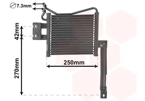 маслен радиатор, двигателно масло VAN WEZEL 82003331