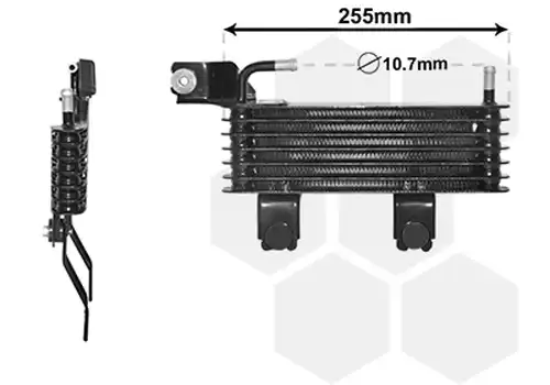 маслен радиатор, автоматична трансмисия VAN WEZEL 82003369