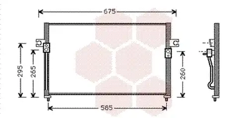 кондензатор, климатизация VAN WEZEL 82005058