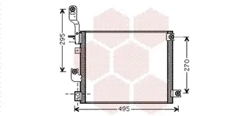 кондензатор, климатизация VAN WEZEL 82005194