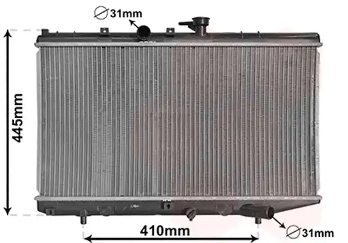 воден радиатор VAN WEZEL 83002050