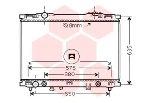 воден радиатор VAN WEZEL 83002057