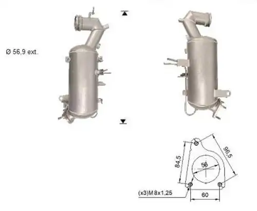 филтър за сажди/твърди частици, изпускателна система VEGAZ GmbH OK-370