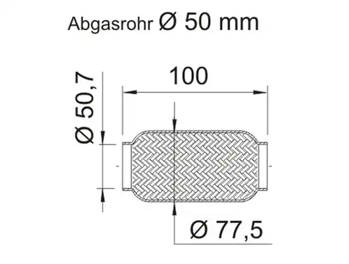 гъвкава тръба, изпускателна система VEGAZ GmbH OR-237ERNS