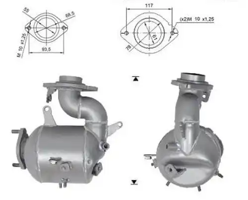 филтър за сажди/твърди частици, изпускателна система VEGAZ GmbH TK-330