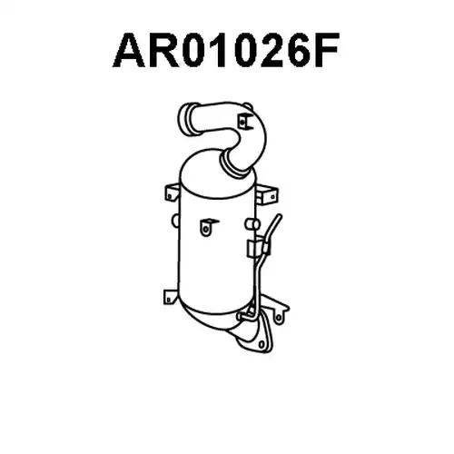 филтър за сажди/твърди частици, изпускателна система VENEPORTE AR01026F