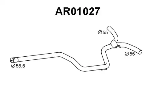 изпускателна тръба VENEPORTE AR01027