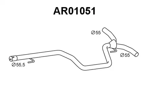 изпускателна тръба VENEPORTE AR01051