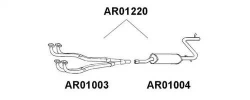 изпускателна тръба VENEPORTE AR01220