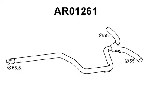 изпускателна тръба VENEPORTE AR01261