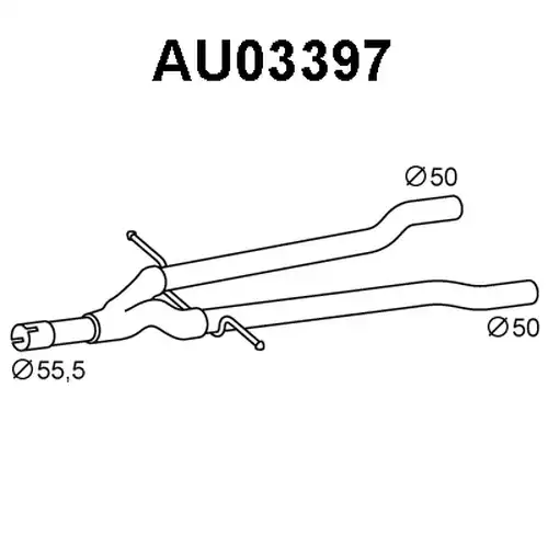изпускателна тръба VENEPORTE AU03397