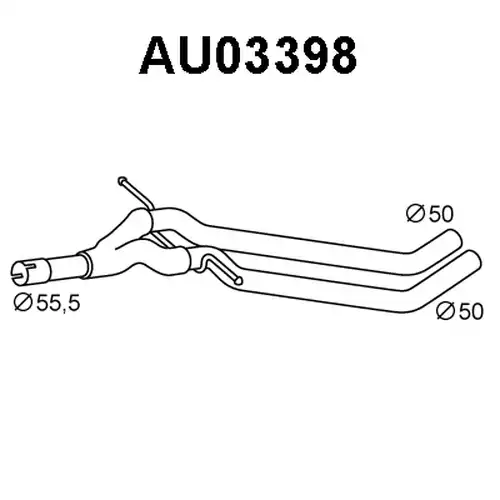 изпускателна тръба VENEPORTE AU03398