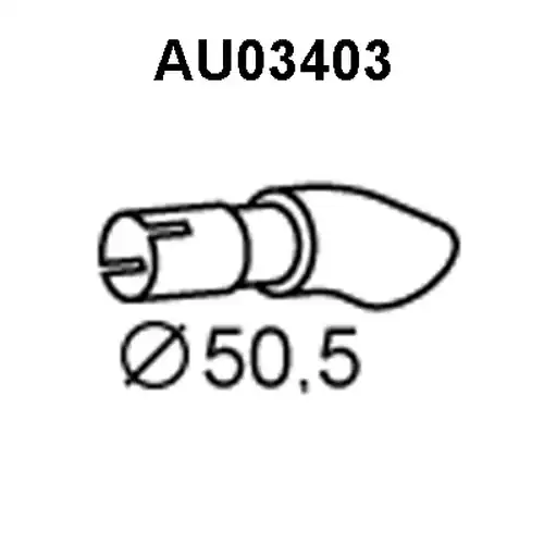изпускателна тръба VENEPORTE AU03403