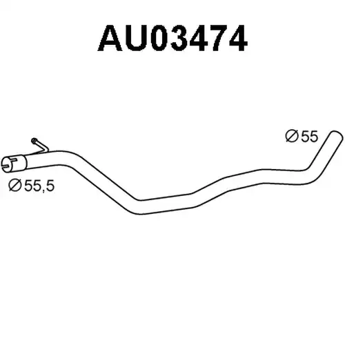 изпускателна тръба VENEPORTE AU03474