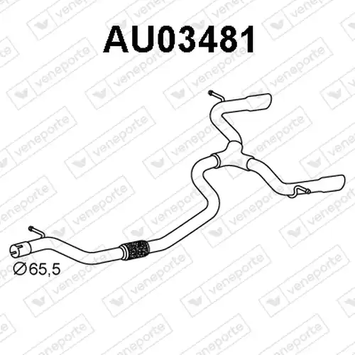 изпускателна тръба VENEPORTE AU03481