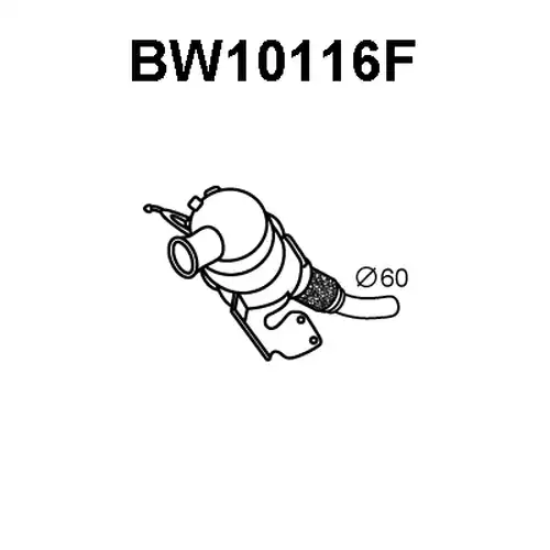 филтър за сажди/твърди частици, изпускателна система VENEPORTE BW10116F