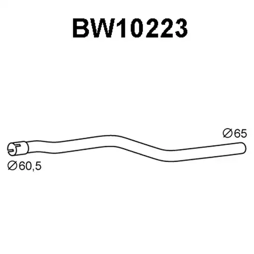 изпускателна тръба VENEPORTE BW10223