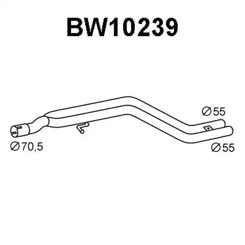 изпускателна тръба VENEPORTE BW10239