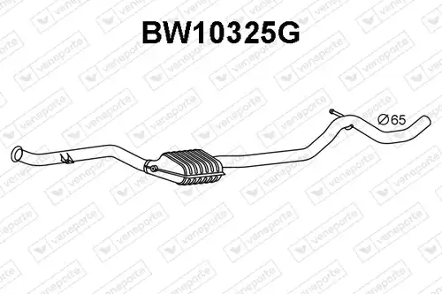 филтър за сажди/твърди частици, изпускателна система VENEPORTE BW10325G