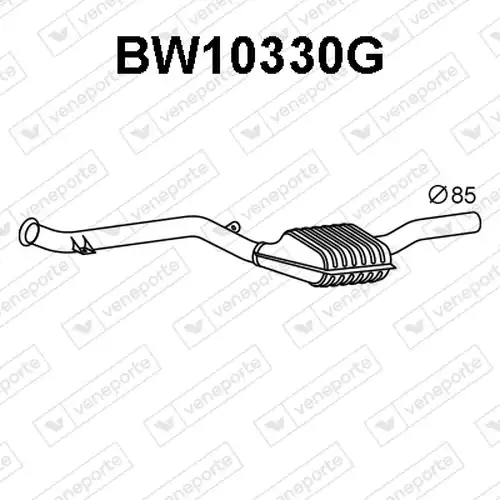 филтър за сажди/твърди частици, изпускателна система VENEPORTE BW10330G