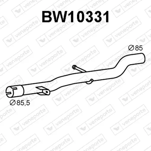 изпускателна тръба VENEPORTE BW10331