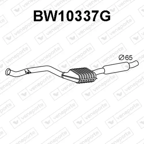 филтър за сажди/твърди частици, изпускателна система VENEPORTE BW10337G