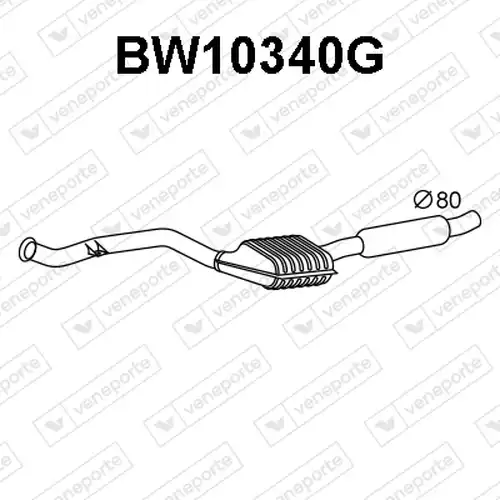 филтър за сажди/твърди частици, изпускателна система VENEPORTE BW10340G