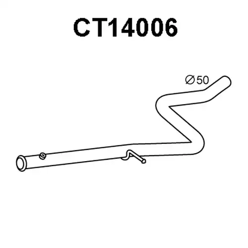 изпускателна тръба VENEPORTE CT14006