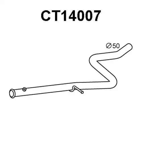 изпускателна тръба VENEPORTE CT14007