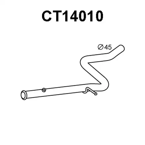 изпускателна тръба VENEPORTE CT14010