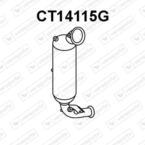 филтър за сажди/твърди частици, изпускателна система VENEPORTE CT14115G