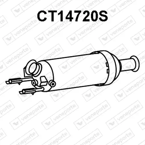 филтър за сажди/твърди частици, изпускателна система VENEPORTE CT14720S