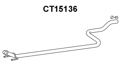 изпускателна тръба VENEPORTE CT15136