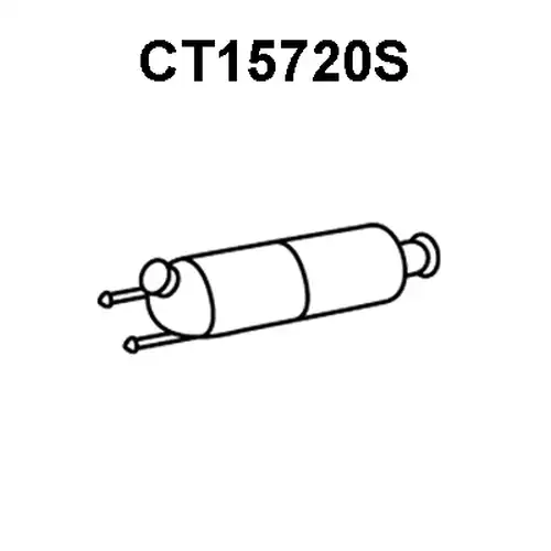 филтър за сажди/твърди частици, изпускателна система VENEPORTE CT15720S