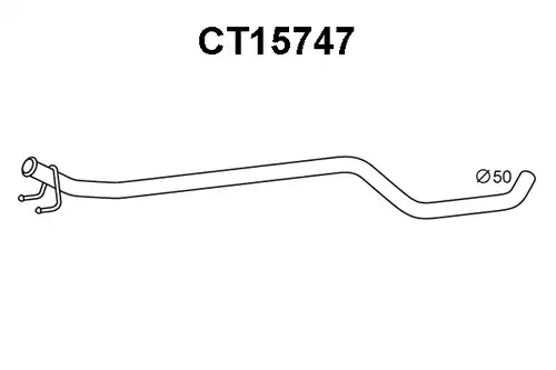 изпускателна тръба VENEPORTE CT15747