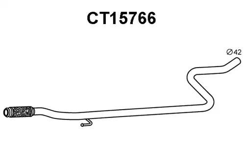 изпускателна тръба VENEPORTE CT15766