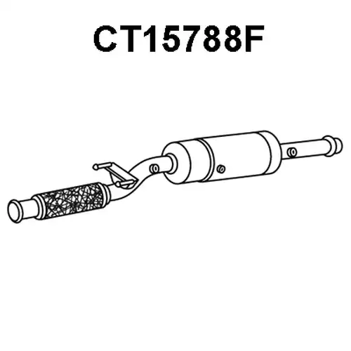 филтър за сажди/твърди частици, изпускателна система VENEPORTE CT15788F