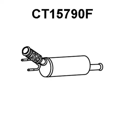 филтър за сажди/твърди частици, изпускателна система VENEPORTE CT15790F